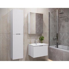 Комплект тумба с раковиной Comforty Сан-Луис 60 см подвесная белая матовая (00-00021219CF) - фото 11