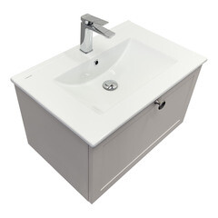 Комплект тумба с раковиной Comforty Моа 70 см подвесная серый шелк (00-00021664CF) - фото 18