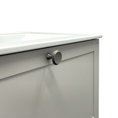 Комплект тумба с раковиной Comforty Моа 70 см подвесная серый шелк (00-00021664CF) - фото 15