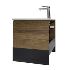 Комплект тумба с раковиной Comforty Гавана 60 см подвесная дуб темно-коричневый (00-00021223CF) - фото 12