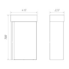 Комплект тумба с раковиной Comforty Гавана 40 см подвесная дуб темно-коричневый (00-00021221CF) - фото 9
