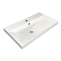 Комплект тумба с раковиной Comforty Пальмира 70 см подвесная бетон светлый (00-00021662CF) - фото 13