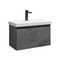 Изображение товара Комплект тумба с раковиной Comforty Пальмира 70 см подвесная бетон светлый (00-00021662CF)