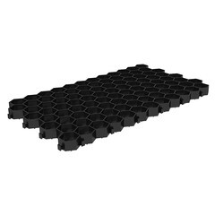 Решетка газонная Gidrolica Eco Standart пластиковая черная С250 700х400х32,8 мм
