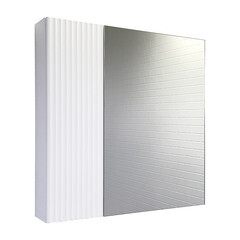 Зеркальный шкаф Comforty Сан-Луис 80х80х15 см подвесной белый матовый - фото 14