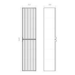 Пенал Comforty Мансанильо 35 см подвесной белый матовый - фото 13
