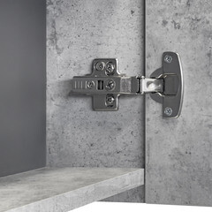 Зеркальный шкаф Comforty Флорида 80х80х15 см подвесной бетон светлый/антрацит - фото 11