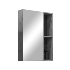 Изображение товара Зеркальный шкаф Comforty Флорида 60х80х15 см подвесной бетон светлый/антрацит