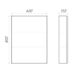 Зеркальный шкаф Comforty Сантьяго 60х80х15 см подвесной ясень беленый - фото 10