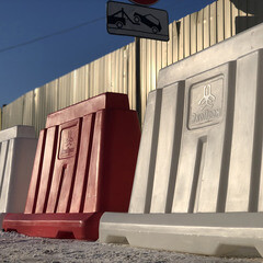 Дорожный блок вставной Экопром 1200 мм 20 л красный - фото 4