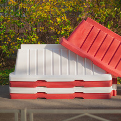 Дорожный блок вставной Экопром 2000 мм 25 л белый - фото 3