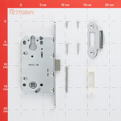 Замок врезной Fuaro PLASTP85C-50 CP для межкомнатной двери под цилиндр хром - фото 2
