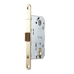 Замок врезной Fuaro PLASTP85C-50 SG для межкомнатной двери под цилиндр матовое золото - фото 1