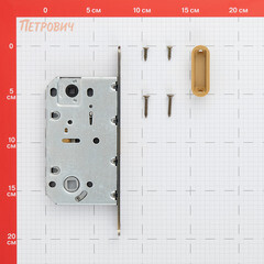 Замок врезной магнитный Fuaro MAGNM96WC-50 AB для межкомнатной двери под фиксатор бронза - фото 2