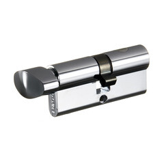 Цилиндр Punto Z4002 70 35х35 мм ключ/вертушка хром - фото 4