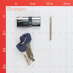 Цилиндр Punto Z4000 70 30х40 мм ключ/ключ хром - фото 2