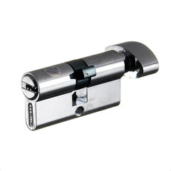 Цилиндр Punto Z4002 60 30х30 мм ключ/вертушка хром