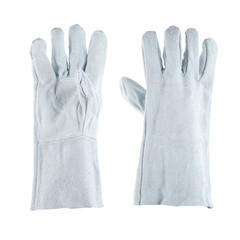 Краги спилковые для сварщика Металлург серые 10 (XL) - фото 3