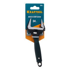Ключ разводной с тонкими губками Kraftool Professional 150 мм с двухкомпонентной рукояткой - фото 3