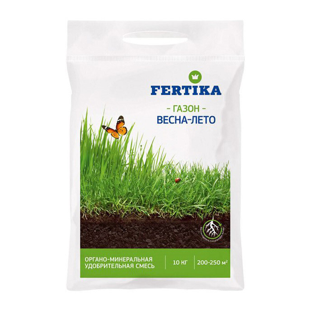

Удобрение минеральное сухое для газона Весна-лето Fertika 10 кг