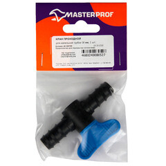 Кран проходной 5/8 для капельной трубки 16 мм MasterProf пластиковый (ДС.060100) - фото 2