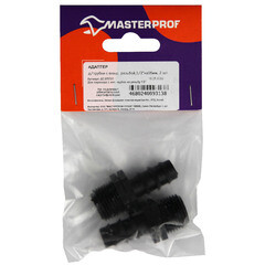 Соединитель для капельной трубки 16 мм 1/2 MasterProf пластиковый (2 шт.) (ДС.070721) - фото 2