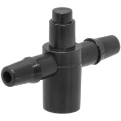 Соединитель для капельной трубки 3 мм 1/8 MasterProf пластиковый на 2 выхода (5 шт.) (ДС.070730) - фото 1