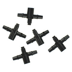 Соединитель для капельной трубки 3 мм 1/8 MasterProf пластиковый на 2 выхода (5 шт.) (ДС.070730) - фото 4