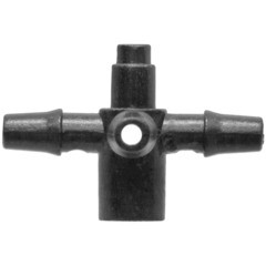 Соединитель для капельной трубки 3 мм крестовой 1/8 MasterProf пластиковый на 4 выхода (5 шт.) (ДС.070734) - фото 6