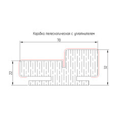 Стойка коробки телескопическая Классик 02 70х32х2060 мм финишпленка белый шелк (1 шт.) - фото 2