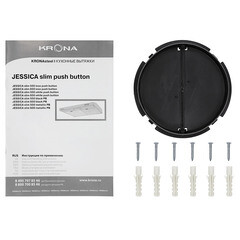 Кухонная вытяжка подвесная Krona Jessica slim 500 White push button 50 см белая - фото 4