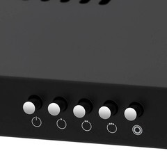 Кухонная вытяжка подвесная Krona Jessica slim 500 Black PB 50 см черная - фото 9