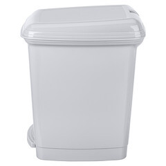 Контейнер для мусора БытПласт с крышкой 7 л пластик серый с педалью - фото 11