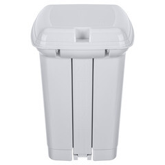 Контейнер для мусора БытПласт с крышкой 7 л пластик серый с педалью - фото 10