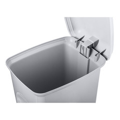 Контейнер для мусора БытПласт с крышкой 7 л пластик серый с педалью - фото 6