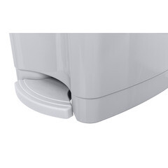 Контейнер для мусора БытПласт с крышкой 7 л пластик серый с педалью - фото 7