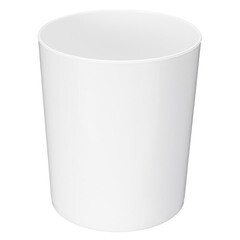 Ведро для мусора БытПласт с крышкой 1 л пластик белое - фото 2