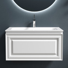 Тумба под раковину Sancos Very 80 см подвесная bianco (VR80W) - фото 5