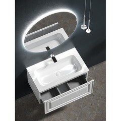 Тумба под раковину Sancos Very 80 см подвесная bianco (VR80W) - фото 4