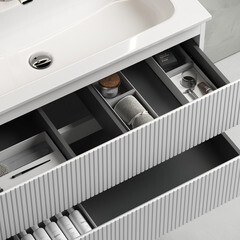 Тумба под раковину Sancos Snob T 60 см подвесная bianco (SNT60W) - фото 5