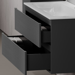 Тумба под раковину Sancos Folk 60 см подвесная grey soft (FL60GS) - фото 5