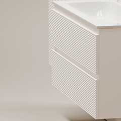 Тумба под раковину Sancos Folk 80 см подвесная bianco (FL80W) - фото 5