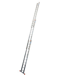 Лестница алюминиевая трансформер трехсекционная 12 ступеней Krause профессиональная - фото 8