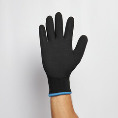 Перчатки для защиты от термических рисков нитриловое покрытие утепленные Delta Plus черные 10 (XL) - фото 3