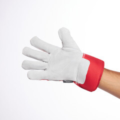 Перчатки кожаные комбинированные утепленные Delta Plus DCTHI серо-красные 10 (XL) - фото 3