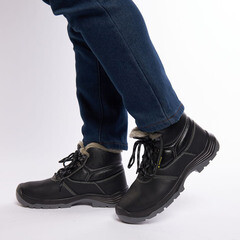 Ботинки рабочие кожаные с металлическим подноском размер 41 черные Delta Plus Jumper3 (JUMP3S3FENO41) - фото 7