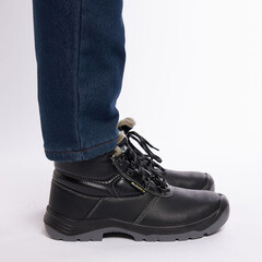 Ботинки рабочие кожаные с металлическим подноском размер 41 черные Delta Plus Jumper3 (JUMP3S3FENO41) - фото 5