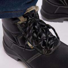 Ботинки рабочие кожаные с металлическим подноском размер 41 черные Delta Plus Jumper3 (JUMP3S3FENO41) - фото 4