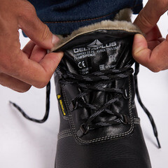 Ботинки рабочие кожаные с металлическим подноском размер 41 черные Delta Plus Jumper3 (JUMP3S3FENO41) - фото 3