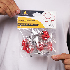 Беруши Delta Plus Conicco200 на шнурке многоразовые (5 шт.) (WRUCONICCO200JA) - фото 5